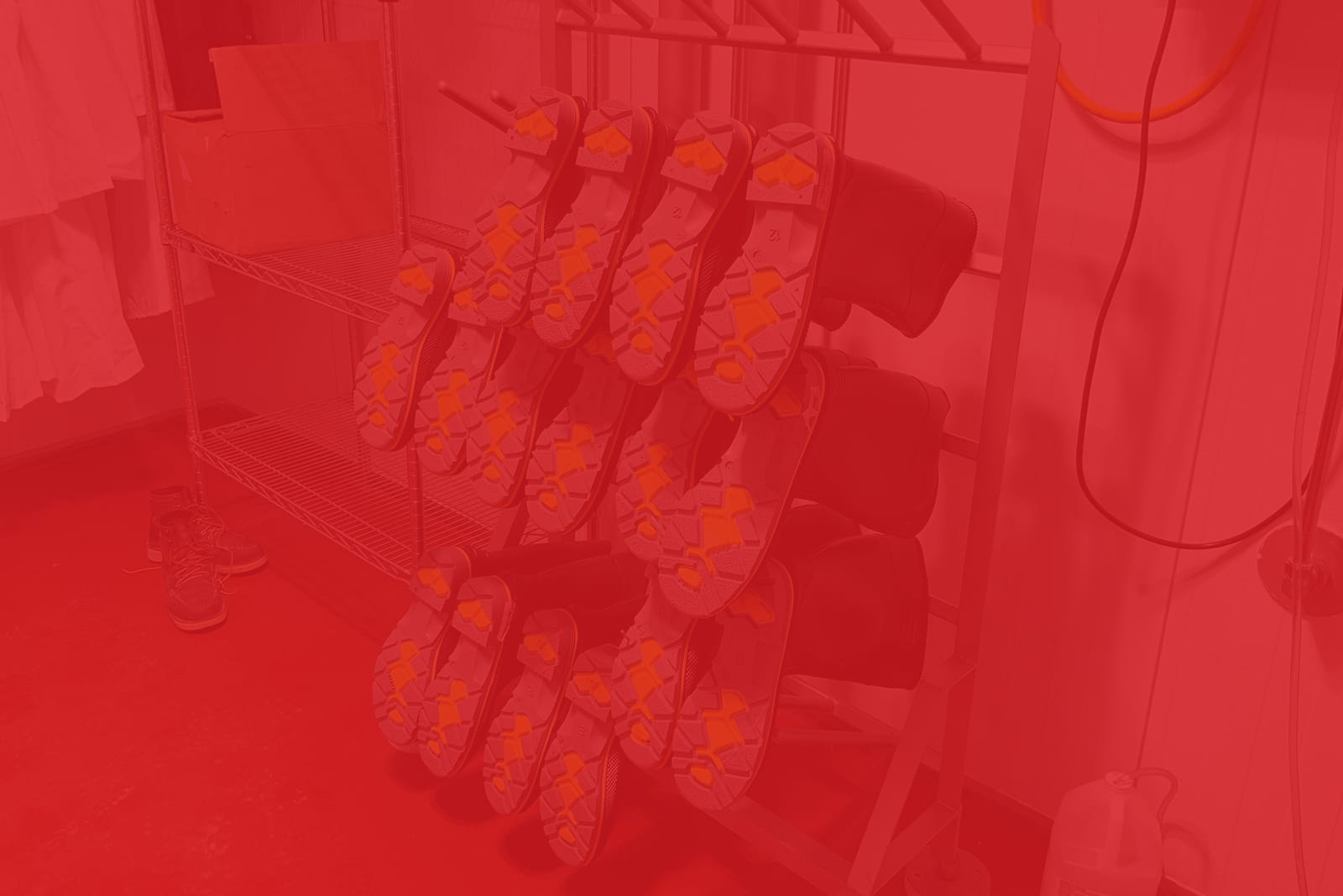 standard boot rack with boots