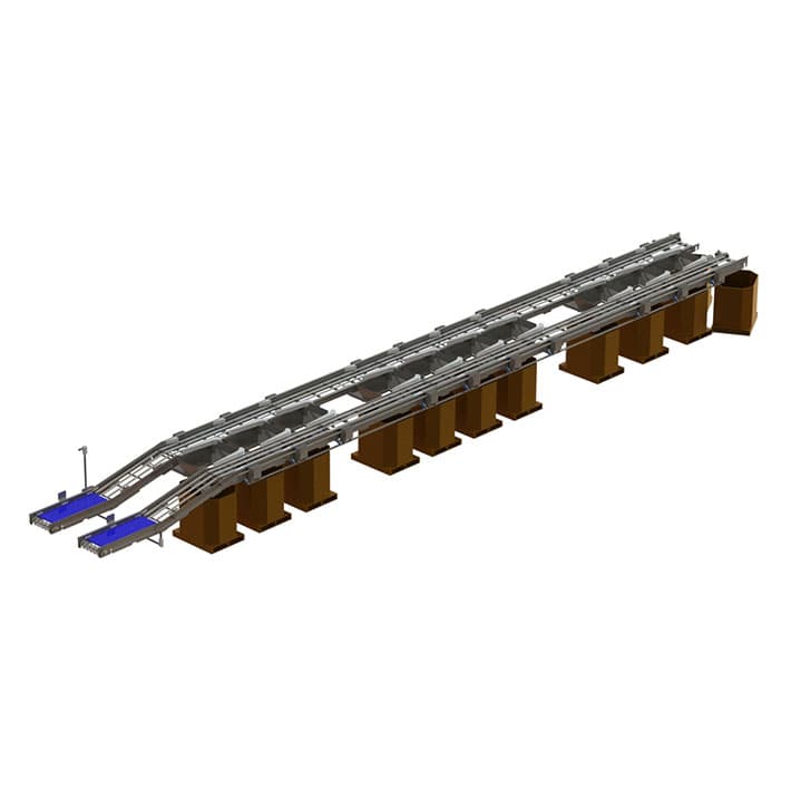 Belly_sortation_model pork belly sortation conveyor