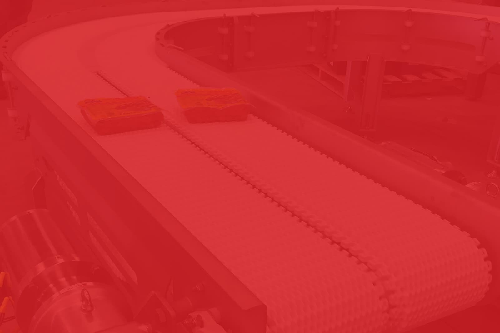 dual lane radius conveyors